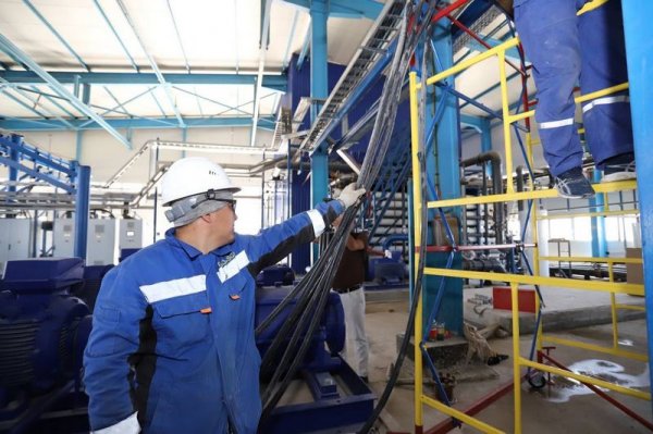 Как проходит строительство новой установки на опреснительном заводе «Каспий»