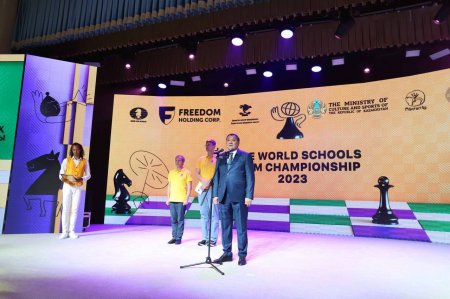 Впервые в Актау проходит чемпионат мира по шахматам среди школьных команд - World Schools Team Championship