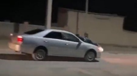 Полицейских полкилометра тащили на капоте авто в Кызылорде