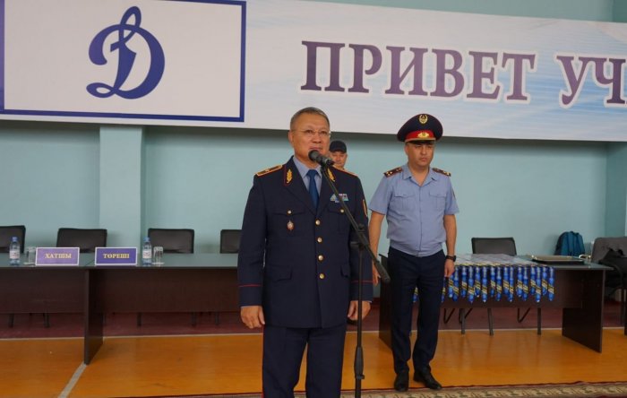 В Актау проведён отборочный турнир по самбо среди полицейских