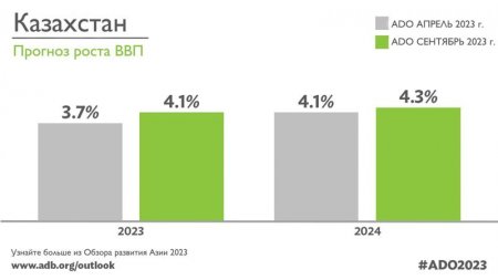 Азиатский банк развития пересмотрел прогноз по инфляции и ВВП в Казахстане в сторону роста