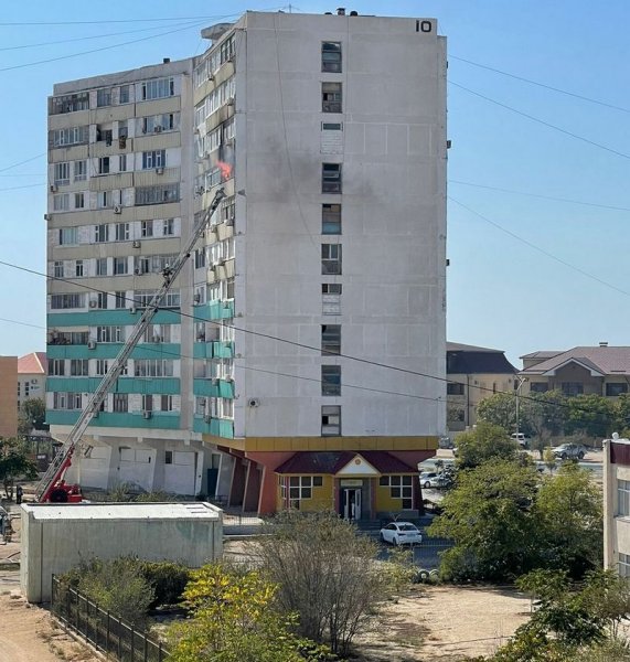 Пожар в квартире Актау: эвакуировались 50 жильцов