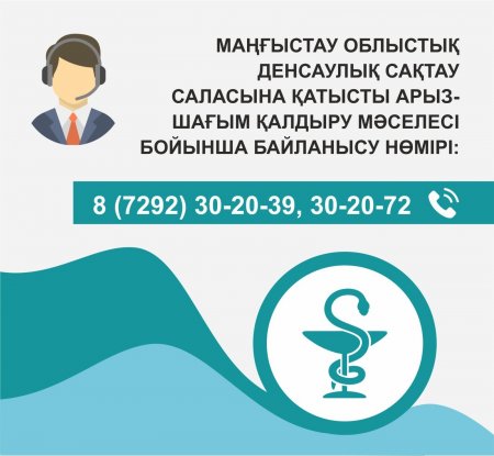 Список сall-центров медицинских организаций Мангистау