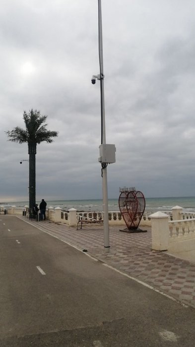 На набережной Актау установили 28 камер общественного видеонаблюдения