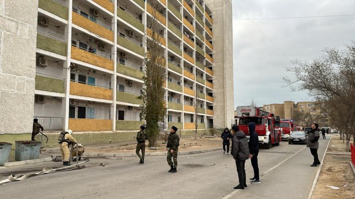 Пожар произошел в жилом доме в Актау
