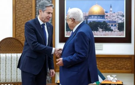 Махмуд Аббас и Энтони Блинкен провели в Рамалле переговоры по ситуации в Газе