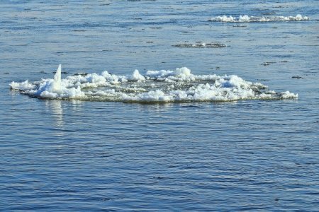  Отколовшаяся льдина унесла рыбаков в море на Сахалине 