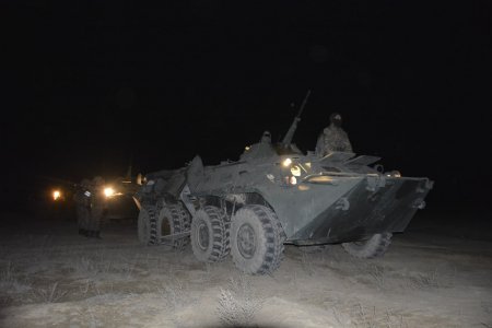 На учебном полигоне «Оймаша» в Мангистау проходят боевые стрельбы