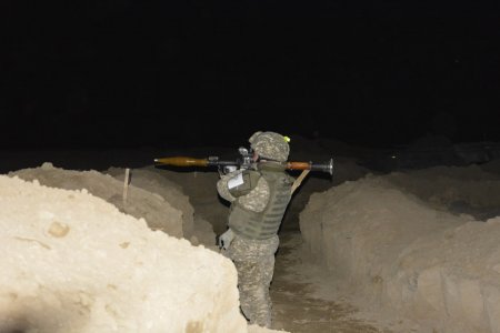 На учебном полигоне «Оймаша» в Мангистау проходят боевые стрельбы