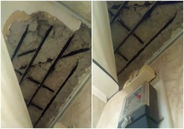 В квартирах актауской пятиэтажки рушится плита перекрытия