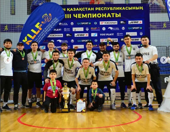 Команда «Burgylau» из Жанаозена стала серебряным призером чемпионата Казахстана по футзалу