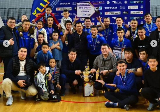Команда «Burgylau» из Жанаозена стала серебряным призером чемпионата Казахстана по футзалу