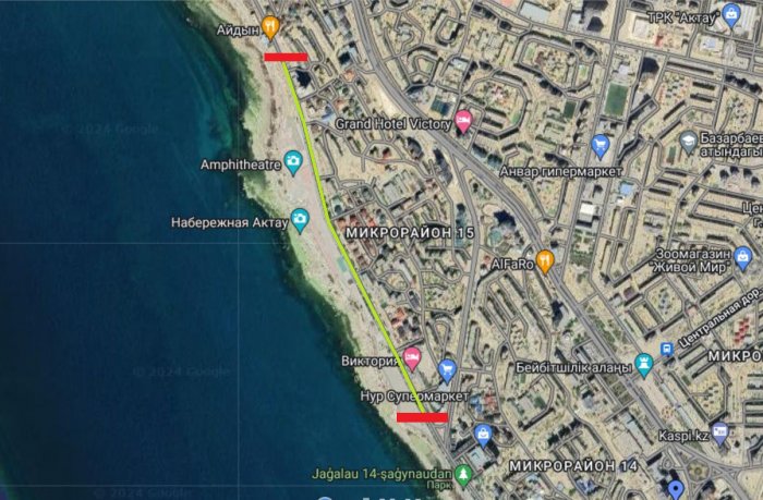 В Актау установили юрты к празднованию Наурыза: на набережной прошел первый концерт