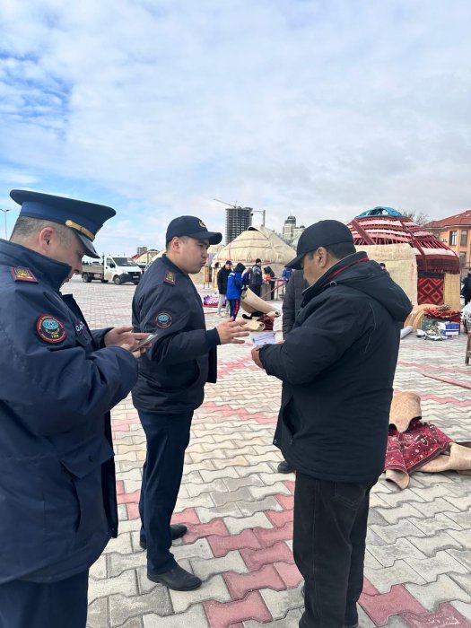 Спасатели напомнили предпринимателям о пожарной безопасности во время празднования Наурыза