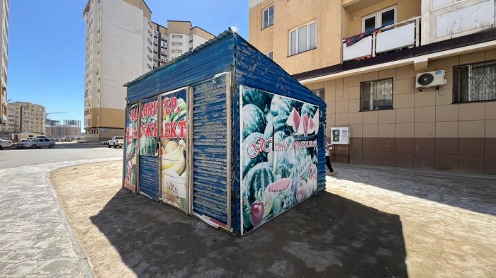 В Актау ликвидировали два незаконных объекта торговли