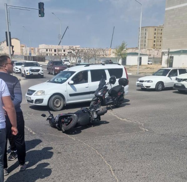 В Актау подросток на скутере пострадал в ДТП