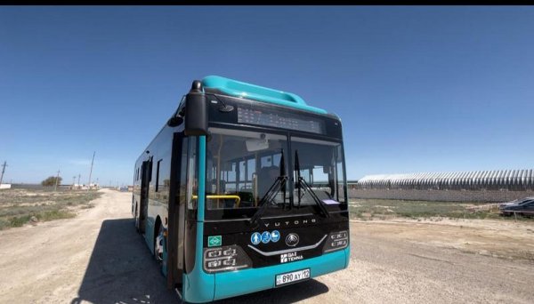 Современные автобусы запустили в пригороде Актау