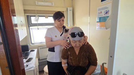 Медицинский поезд «Саламатты Қазақстан» прибыл в село Турыш